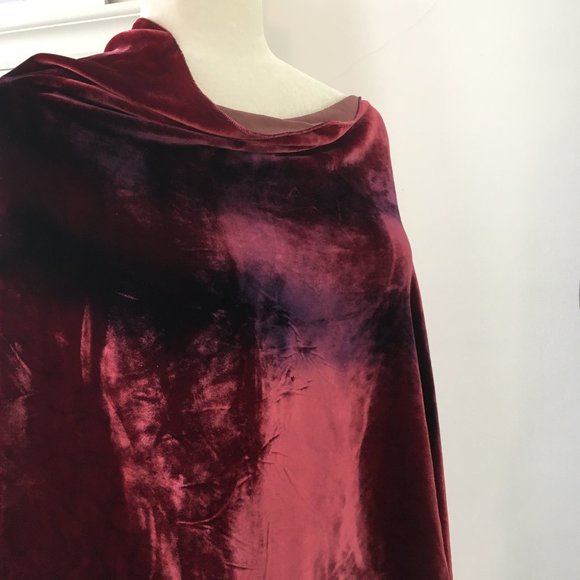 Handmade Hand-dyed Velvet Shawl - Picture 5 of 8